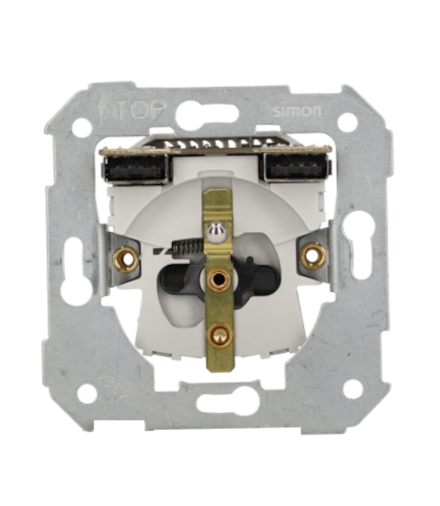 Gniazdo z ładowarką USB A+A, 16A, Prąd ładowania: 2,1A Simon 82 7501458-039