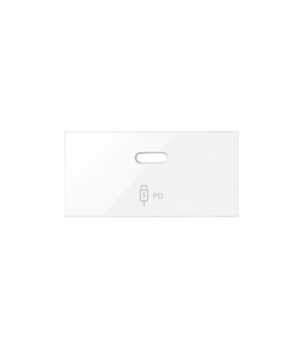 Pokrywa ładowarki USB C, biały, USB: C Simon 100 10001197-130