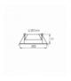 Oprawa typu downlight FIZU 4,8W CW-B czarny terminal block Kanlux 38267
