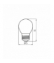 Źródło światła kulka LED XLED EX G45 E27 3,8W NW neutralna 4000K 806lm transparentny Kanlux 37345