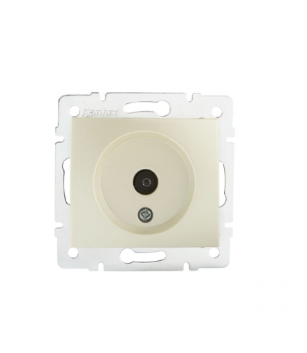 DOMO 01-1290-030 perłowy biały Gniazdo antenowe typu F przelotowe Kanlux 24978