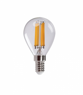 Źródło światła kulka LED XLED EX G45 E14 3,8W WW ciepła 2700K 806lm transparentny E14 Kanlux 37342