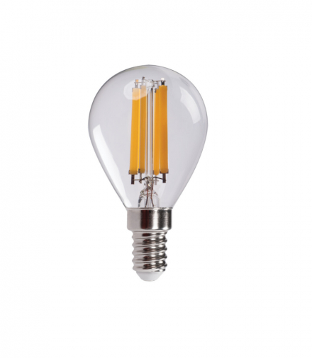 Źródło światła kulka LED XLED EX G45 E14 3,8W WW ciepła 2700K 806lm transparentny E14 Kanlux 37342