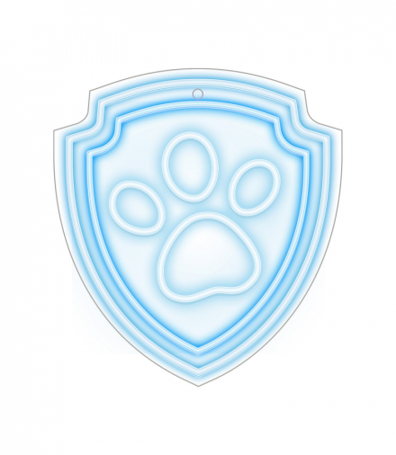 Wiszący neon LED na plexi Psi Patrol - Łapa OW-130246 Psi Patrol GSM189320