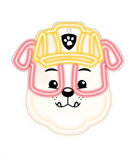 Wiszący neon LED na plexi Psi Patrol - Rubble OW-130446 Psi Patrol GSM189321