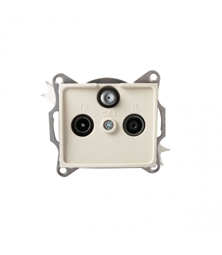 DOMO 01-1350-003 kremowy Gniazdo RTV-SAT końcowe Kanlux 24807