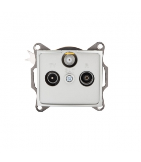 DOMO 01-1350-043 srebrny Gniazdo RTV-SAT końcowe Kanlux 24866