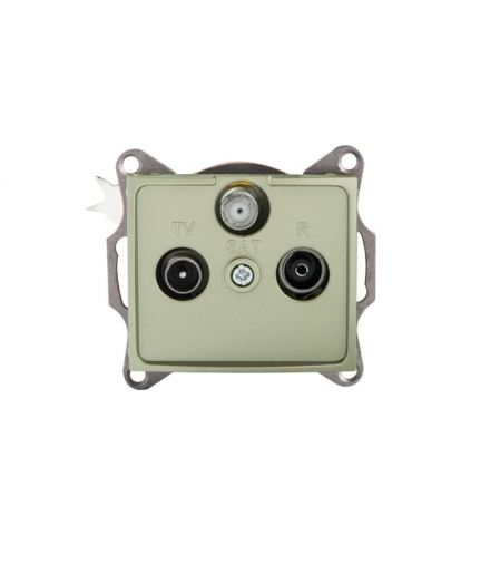 DOMO 01-1350-050 szampański Gniazdo RTV-SAT końcowe Kanlux 25043