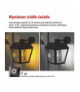 Lampa naścienna Garden ADENIA 24,5cm, na żarówkę E27 max 15W, IP44 EMOS ZGB020P