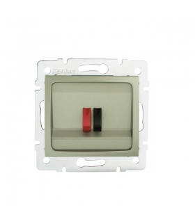 DOMO 01-1450-050 szampański Gniazdo głośnikowe pojedyncze Kanlux 25054