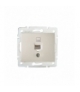 DOMO 01-1390-003 kremowy Gniazdo komputerowe pojedyncze, (RJ45Cat 5e Jack) Kanlux 24812