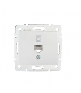 DOMO 01-1400-002 biały Gniazdo komputerowe pojedyncze (RJ45Cat 5e Jack) Kanlux 24754