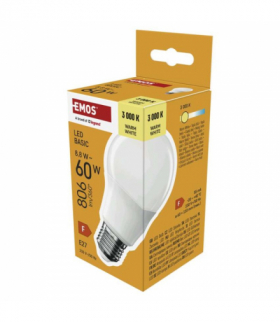 Żarówka LED Basic A60 E27 8,8 W (60 W) 806 lm Ciepła biel EMOS ZL5F47