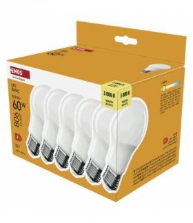 Żarówka LED Basic A60 E27 8,8 W (60 W) 806 lm Ciepła biel EMOS ZL5F47.6