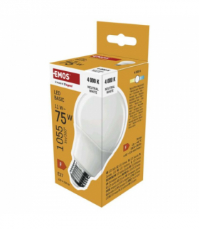 Żarówka LED Basic A60 E27 11W (75 W) 1055 lm Neutralna biel EMOS ZL5F58