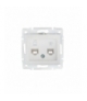 DOMO 01-1440-002 biały Gniazdo komputerowo-telefoniczne, (RJ45 Cat 6+RJ11) Kanlux 24758