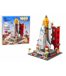 Klocki Konstrukcyjne Rakieta Kosmiczna 6w1 Kosmos Pojazdy 1000 ele. 6+ LEAN TOYS 18318