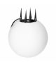 LUNA II oprawa ogrodowa kula, E27, max. 18W, IP65, biała, ⌀280 Orno AD-OP-6586WE27ZM