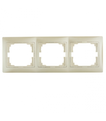 DOMO 01-1480-030 perłowy biały Ramka potrójna pozioma Kanlux 25000