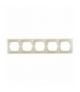 DOMO 01-1500-030 perłowy biały Ramka pięciokrotna pozioma Kanlux 25002