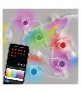 GoSmart Oświetlenie punktowe LED RGB IC + CCT, 255 cm, 12 części, 7 W, ściemnialne, WiFi EMOS ZIW15CR