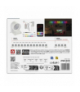 GoSmart Oświetlenie punktowe LED RGB IC + CCT, 255 cm, 12 części, 7 W, ściemnialne, WiFi EMOS ZIW15CR