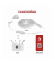 GoSmart Elastyczna taśma LED NEON biała, 3 m, 24 W, RGBIC ściemnialna, WiFi EMOS ZPW313I