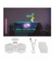 GoSmart Lampa stołowa LED RGB IC Hexagon biała, 6 części, ściemnialna, WiFi EMOS ZIW426R