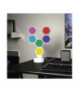 GoSmart Lampa stołowa LED RGB IC Hexagon biała, 6 części, ściemnialna, WiFi EMOS ZIW426R