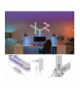 GoSmart Oprawa LED Lines biała, 9 części, 34 W, RGB, ściemnialna, WiFi EMOS ZIW249R