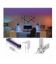 GoSmart Oprawa LED Lines czarna, 9 części, 34 W, RGB, ściemnialna, WiFi EMOS ZIW269R