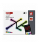 GoSmart Oprawa LED Lines czarna, 9 części, 34 W, RGB, ściemnialna, WiFi EMOS ZIW269R