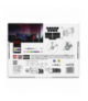 GoSmart Oprawa LED Lines czarna, 9 części, 34 W, RGB, ściemnialna, WiFi EMOS ZIW269R