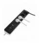 Przedłużacz GoSmart 2 m 4 gniazda z wyłącznikiem z USB biało-czarny PVC 1,5mm2 EMOS P1412SM