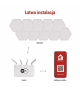 GoSmart Oprawa LED RGB IC Hexagon, 10 części, 19 W, ściemnialna, WiFi EMOS ZIW22AR