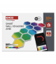 GoSmart Oprawa LED RGB IC Hexagon, 10 części, 19 W, ściemnialna, WiFi EMOS ZIW22AR