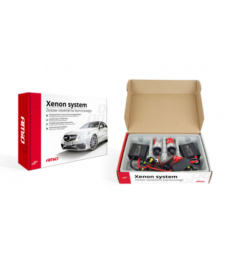 Zestaw HID slim H7M metal 4300K AMiO 01948