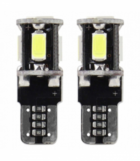 Żarówki LED CANBUS 5SMD 5730 T10 W5W White AMiO 01628