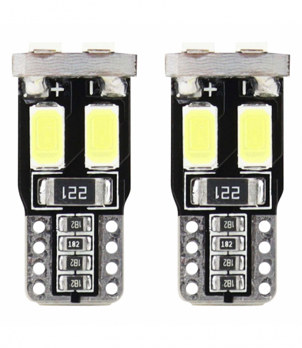 Żarówki LED CANBUS 6SMD 5730 T10 W5W White AMiO 01622