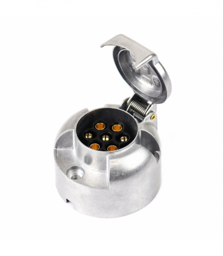 Gniazdo przyczepy haka aluminiowe 7 PIN AMiO 01257