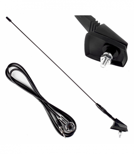 Antena samochodowa 41 cm 5mm adapter ANT01 AMiO 01048