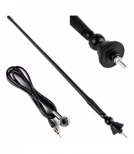 Antena samochodowa 34 cm 5 mm adapter ANT02 AMiO 01049