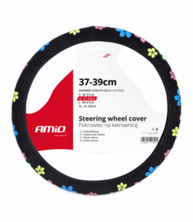 Pokrowiec nakładka na kierownicę samochodową M 37-39cm SWC-13-M AMiO 01376