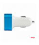 Ładowarka samochodowa 2x USB + woltomierz TEST-04 AMiO 01028