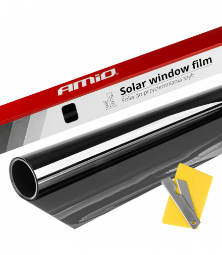 Folia do przyciemniania szyb Black 0,75x3m 30% AMiO 01655