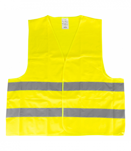 Kamizelka ostrzegawcza odblaskowa żółta XXL z certyfikatem AMiO 01734