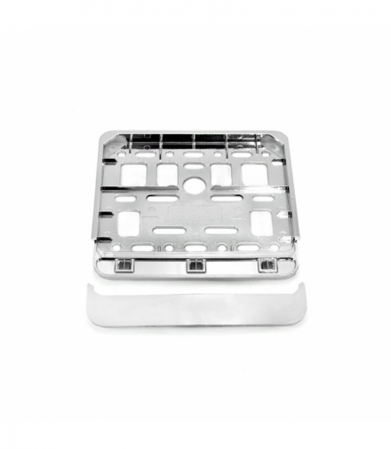 Ramka tablicy rejestracyjnej chrom skuter motorower AMiO 01168