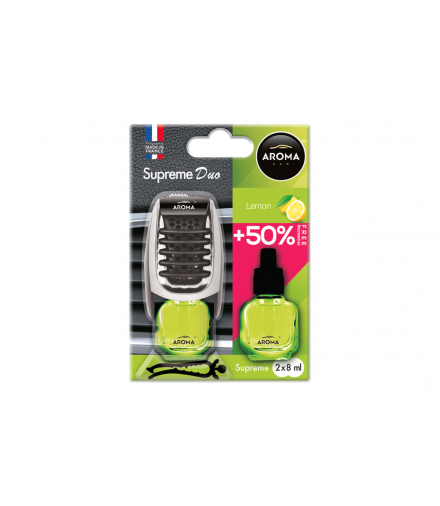Odświeżacz powietrza AROMA SUPREME DUO LEMON Aroma Car A92252