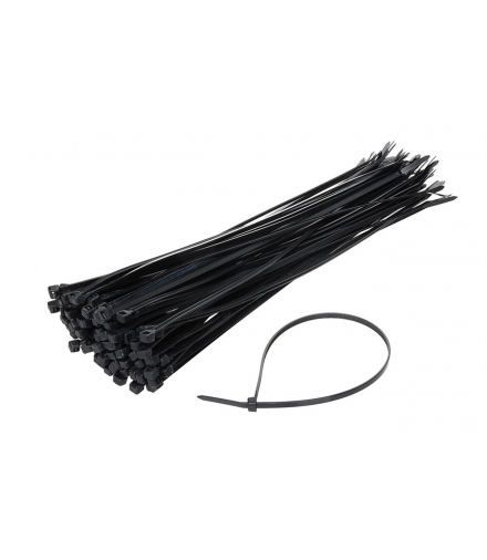 Taśmy kablowe opaski zaciskowe czarne 2,5x100mm - 100 szt. MPC TK 2.5X100