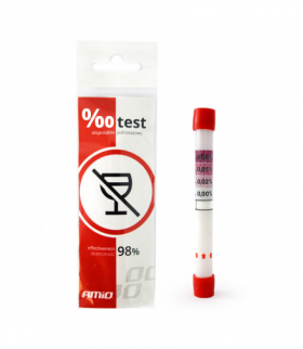Jednorazowy test na zawartość alkoholu alkomat AMiO 01160